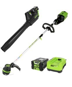 80V 16" Brushless Cordless String Trimmer and 700 CFM Leaf Blower Combo Kit
