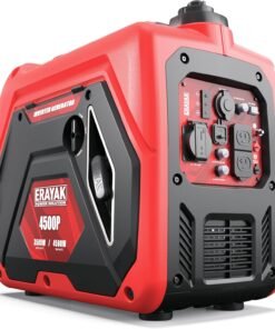 4500W Portable Inverter Generator for Home Use, Super Quiet Small Generator for Camping Outdoor Emergency Power Backup, Gas Powered Engine, ECO Mode, EPA Compliant
