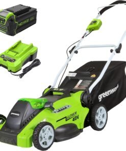40V 16" Cordless Lawn Mower, Ultra-Light Push Mower with 4.0Ah Battery & Charger(75+ Tool Compatibility, 45Min Runtime)