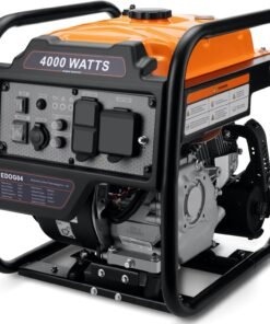 Power Equipment 4000 Watts Inverter Generator Gas Powered, Portable Open Frame Generator, Low Noise with ECO Mode and Inverter Technology, RV Ready, Emergency Home Backup