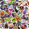 Halloween Party Favors - 100 PCS Pumpkin Bat Spider Stickers,Kids Halloween Games Treats Crafts Gifts Party Supplies Decorations
