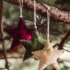 Velvet Star Ornaments